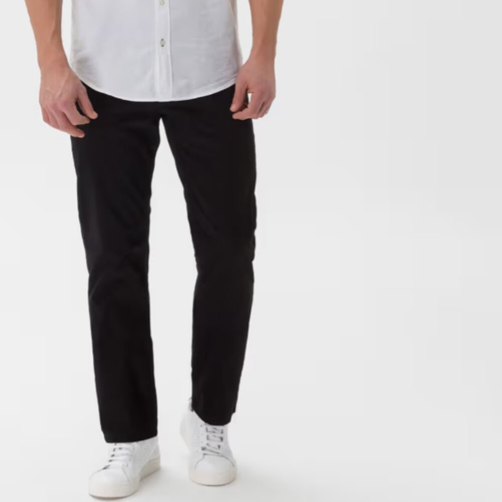 Brax Cooper Fancy Black Cotton Pants Size 40